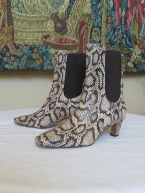 Sam Edelman Boots snake skin print square toe Bootie NWT  7M